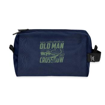 Arbalète ne sous-estime jamais un vieil homme - Trousse de toilette en tissu recyclé - marine - Devant