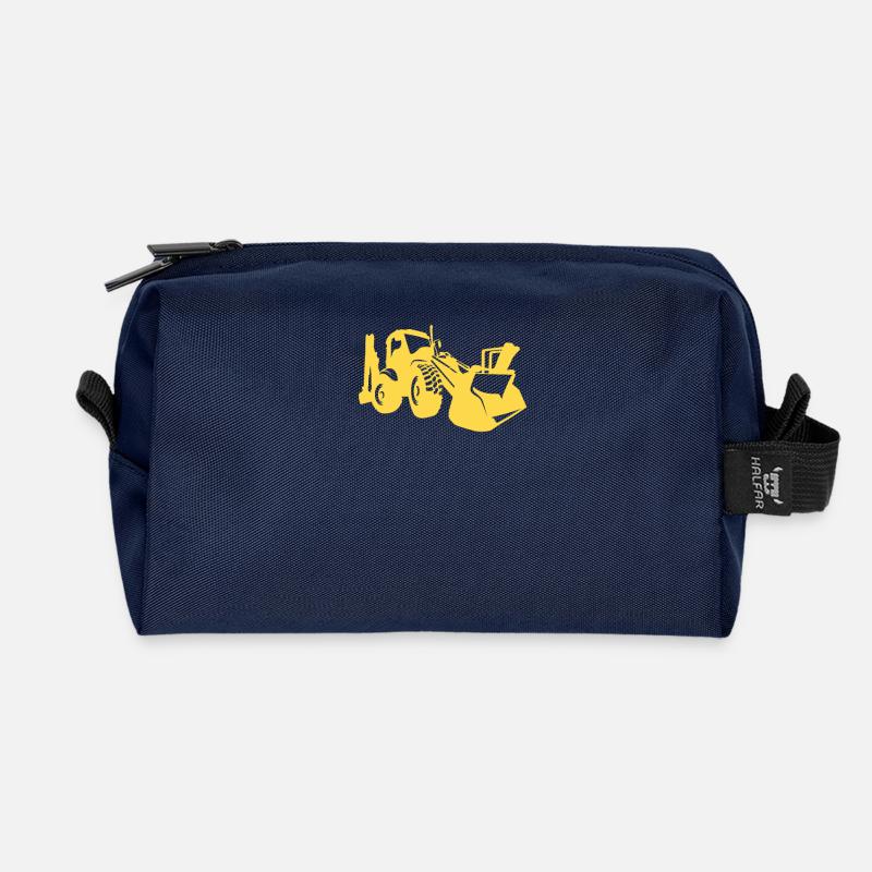 Baggerfahrer Radlader Bagger - Recycelte Kulturtasche - Navy