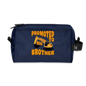 Zum großen Bruder befördert Going To Be A Big Brother - Recycelte Kulturtasche - Navy - Vorne