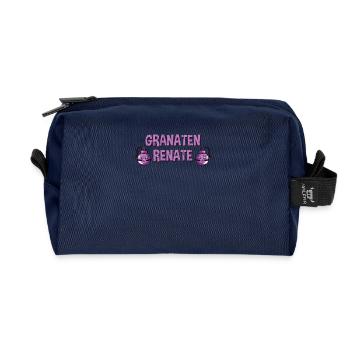 Granaten Renate Handgranate in pink und süß - Recycelte Kulturtasche - Navy - Vorne