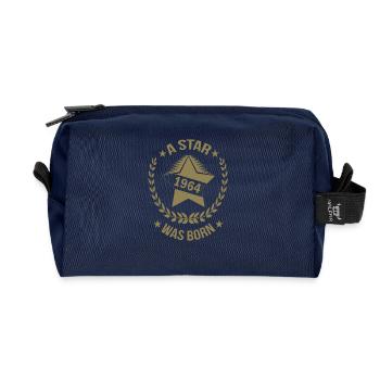 1964 Étoile Naissance 60e anniversaire Étoile - Trousse de toilette en tissu recyclé - marine - Devant