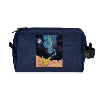 Magical Oil Lamp - Arabian Nights - Recycled Toiletry Zip Bag - navy - Front