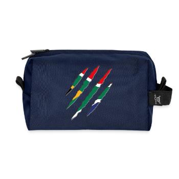 Südafrika Krallen - Recycelte Kulturtasche - Navy - Vorne
