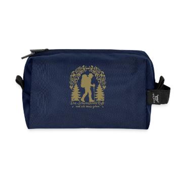 Schwarzwald ruft und ich muss gehen - Recycelte Kulturtasche - Navy - Vorne