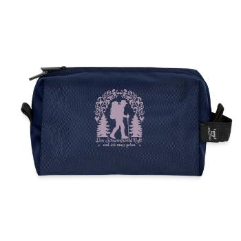 Schwarzwald ruft und ich muss gehe - Recycelte Kulturtasche - Navy - Vorne