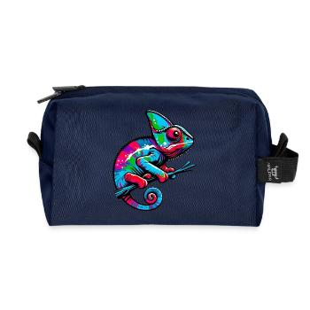 Chameleon - Recycled Toiletry Zip Bag - navy - Front
