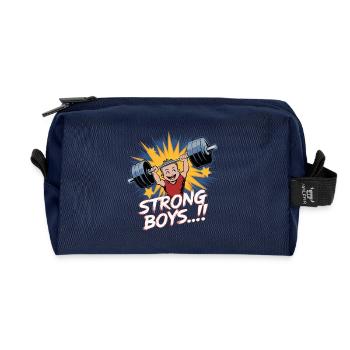 STARKE JUNGS - Recycelte Kulturtasche - Navy - Vorne