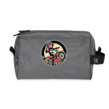 Daumen hoch Moto-Trial-Affe - Recycelte Kulturtasche - Anthrazit - Vorne
