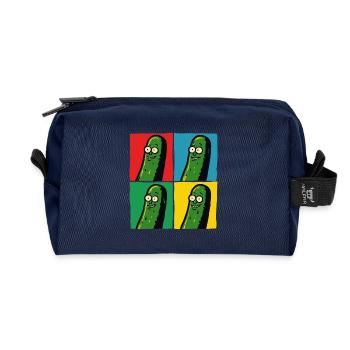 Cornichons amusants pour les végétaliens et les végétariens dans l’alimentation - Trousse de toilette en tissu recyclé - marine - Devant
