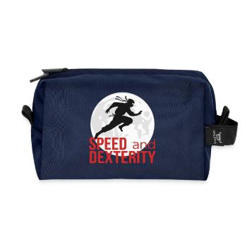 NINJA, VITESSE ET DEXTÉRITÉ - Trousse de toilette en tissu recyclé - marine - Devant