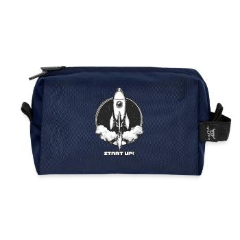 Start-up Rakete - Recycelte Kulturtasche - Navy - Vorne