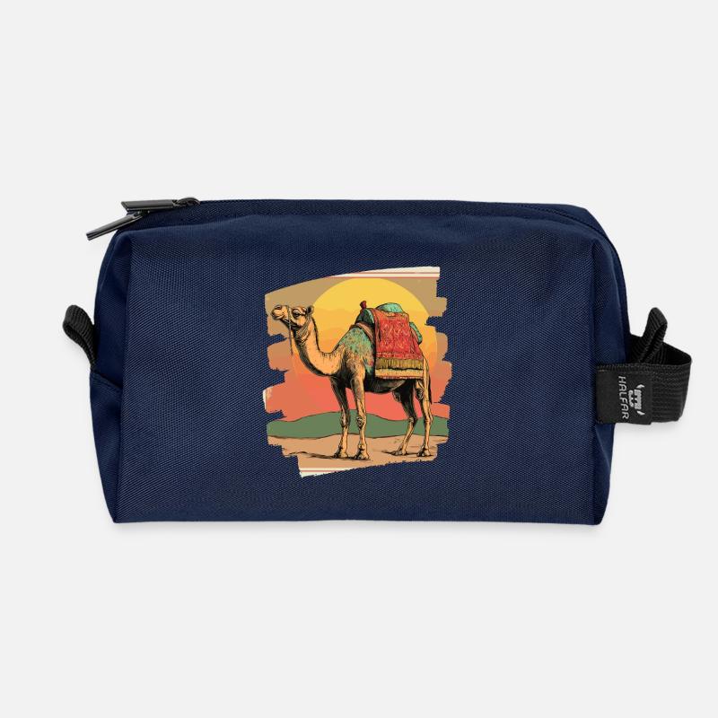 Kamel - Recycelte Kulturtasche - Navy