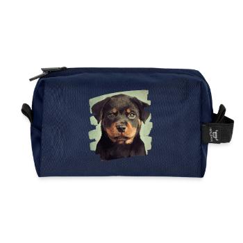 Rottweiler - Recycelte Kulturtasche - Navy - Vorne
