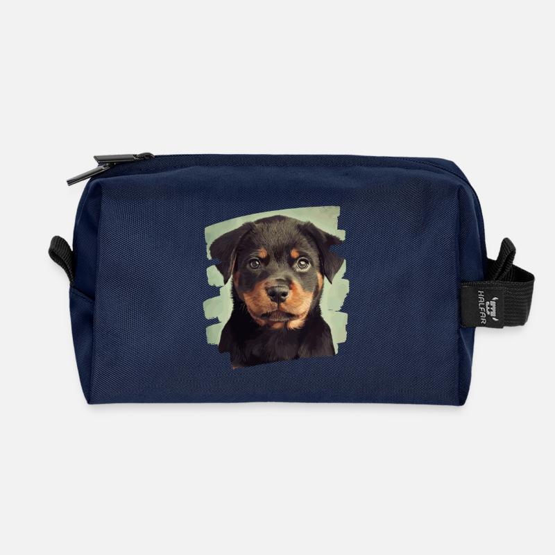 Rottweiler - Recycelte Kulturtasche - Navy
