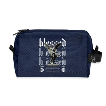 Bienheureuse Foi Ange Streetwear - Trousse de toilette en tissu recyclé - marine - Devant