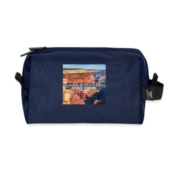 Grand Canyon SkyWalk - Recycled Toiletry Zip Bag - navy - Front