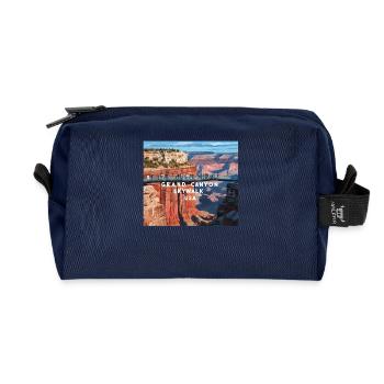 Grand Canyon SkyWalk - Recycled Toiletry Zip Bag - navy - Front