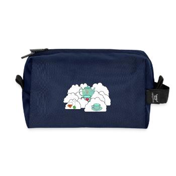 Himmlisch Himmel Tee Teekanne Genuss - Recycelte Kulturtasche - Navy - Vorne