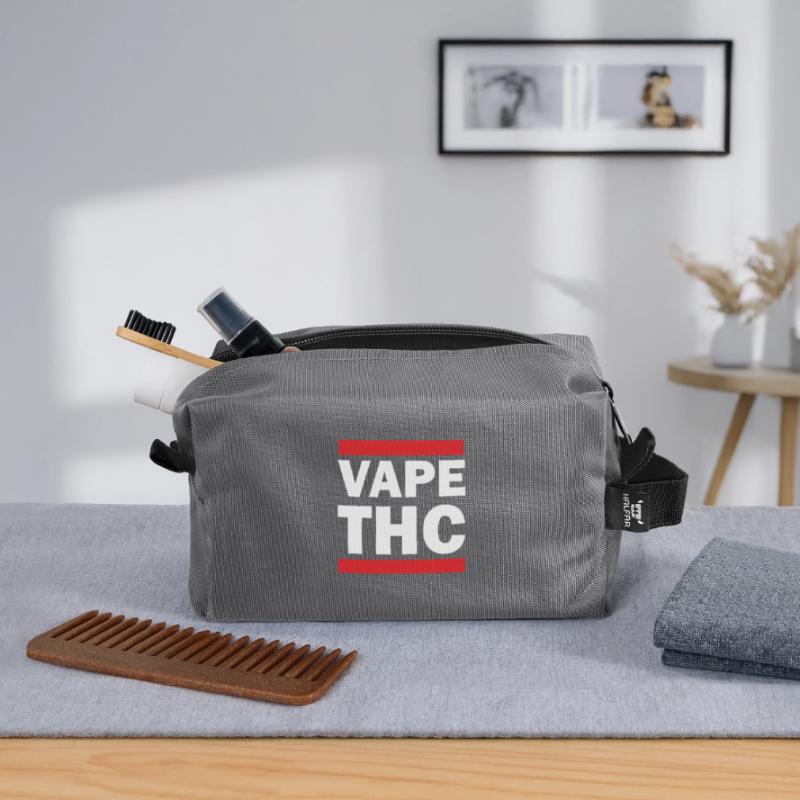 Vape THC Blanc Trousse de toilette en tissu recyclé