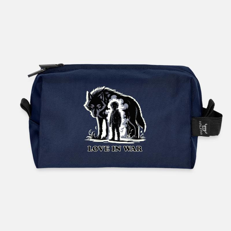 STARKE JUNGS - Recycelte Kulturtasche - Navy