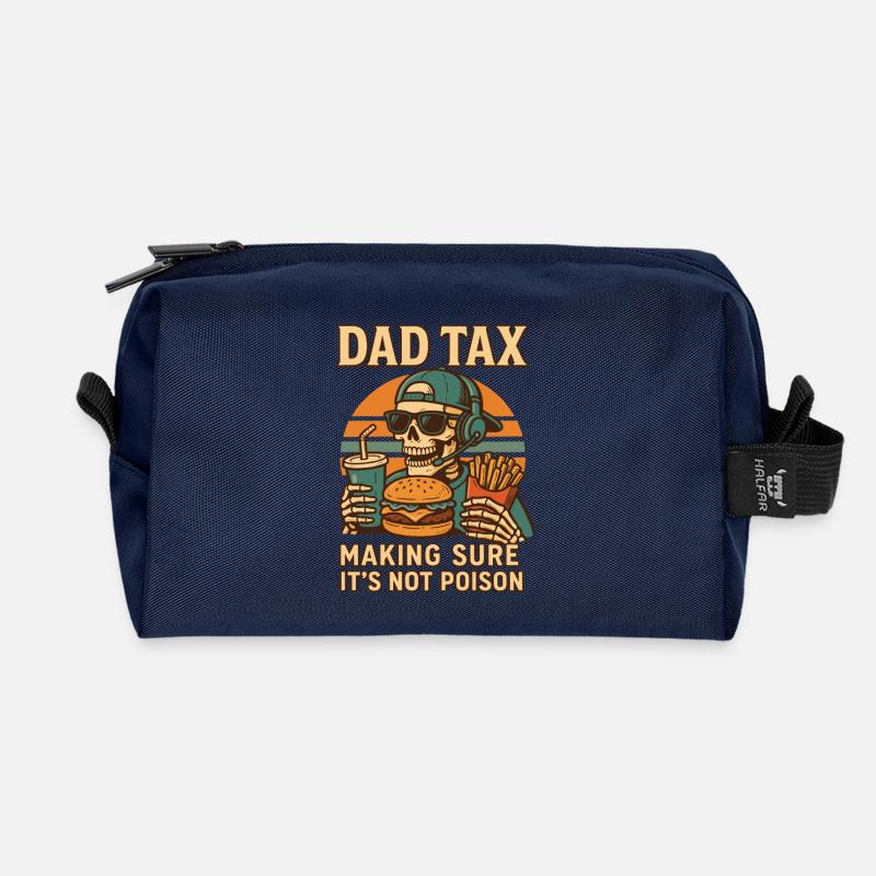 Retro Dad Tax Making Sure It's Not Poison - Recycelte Kulturtasche - Navy