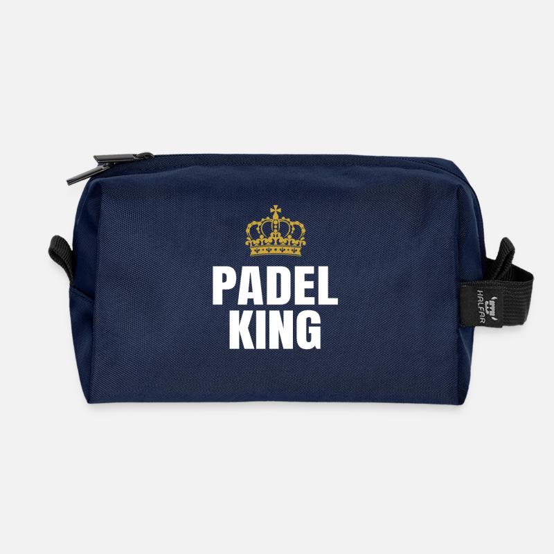 Padel King - Recycled Toiletry Zip Bag - navy