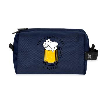 Like zwei drei - g'sigh! - Recycelte Kulturtasche - Navy - Vorne