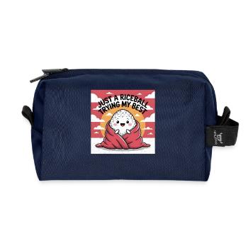 Just a Rice Ball doing my Best - Recycelte Kulturtasche - Navy - Vorne