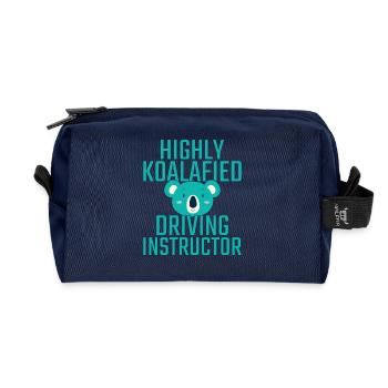 Instructeur de conduite Koalafied Drive Tutor - Trousse de toilette en tissu recyclé - marine - Devant