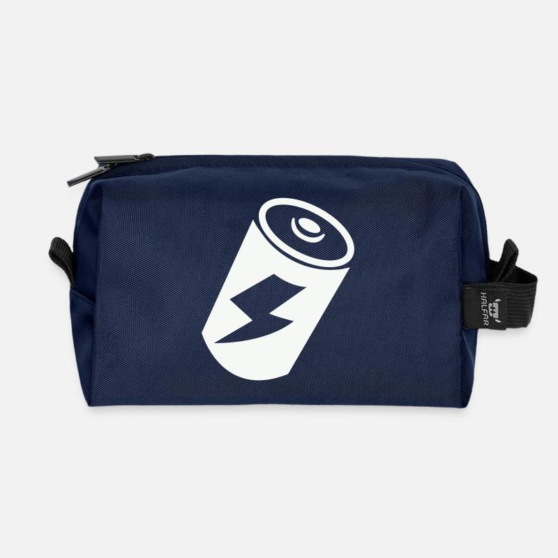 battery - Recycled Toiletry Zip Bag - navy