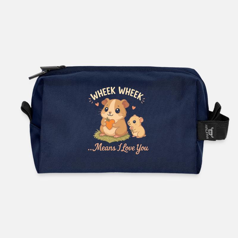 Assistant beekeeper - Recycled Toiletry Zip Bag - navy
