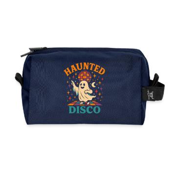Ghost Disco Groove - Recycled Toiletry Zip Bag - navy - Front