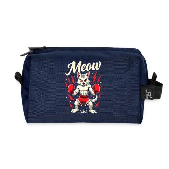 Drôle Muay Thai Boxe Muay Thai - Trousse de toilette en tissu recyclé - marine - Devant