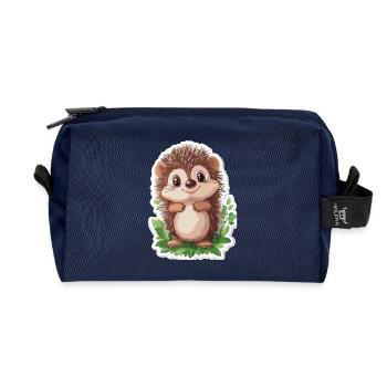 Igel - Recycelte Kulturtasche - Navy - Vorne