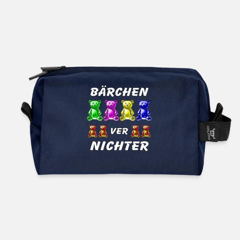 GUMMIBÄREN VERNICHTER - Recycelte Kulturtasche - Navy