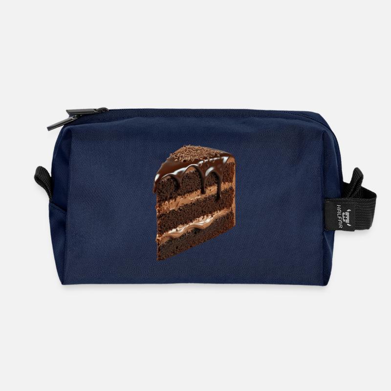 Kuchen - Recycelte Kulturtasche - Navy