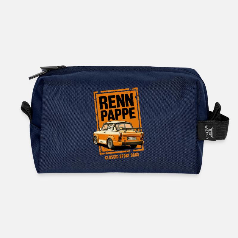 Rennpappe 601 Retro Klassik Kult Trabbi Rennsport - Recycelte Kulturtasche - Navy