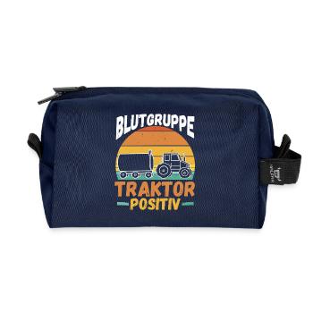 Landwirt Bauernhof Farmer Bauer Traktor - Recycelte Kulturtasche - Navy - Vorne