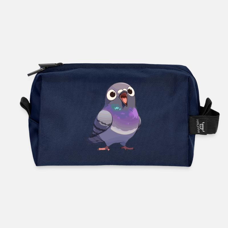 Tauben Taube - Recycelte Kulturtasche - Navy