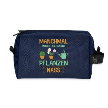 Garden Gardening Hobby Gardener Allotment Garden Funny - Recycled Toiletry Zip Bag - navy - Front