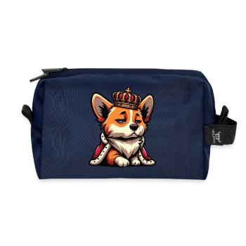 Corgi Corgis Welsh Corgi Corgi Owners Corgis - Recycled Toiletry Zip Bag - navy - Front