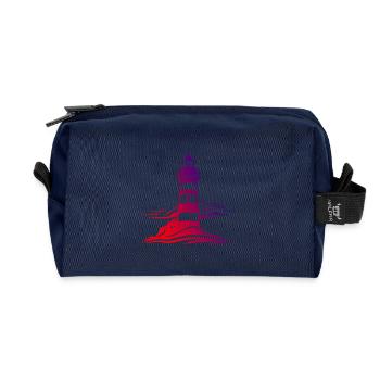 Leuchtturm Nordsee - Recycelte Kulturtasche - Navy - Vorne