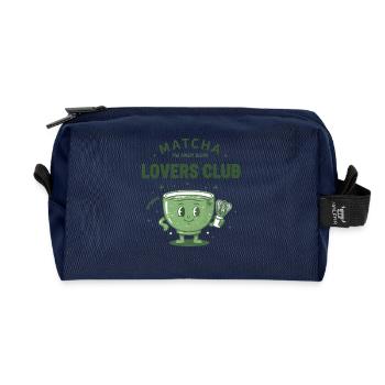 Matcha Lovers Club The Finest Blend Authentic - Recycled Toiletry Zip Bag - navy - Front