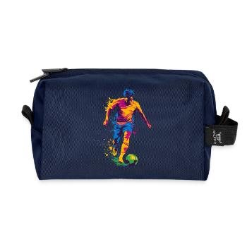 Paint Splash Football Hero - Trousse de toilette en tissu recyclé - marine - Devant