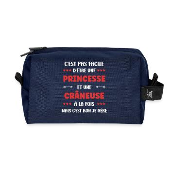 Crane - Recycled Toiletry Zip Bag - navy - Front