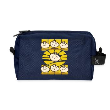 Ambiance Dim Sum Sunset - Trousse de toilette en tissu recyclé - marine - Devant
