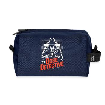 Hospital Pharmacist The Dose Detective Clinical - Recycled Toiletry Zip Bag - navy - Front