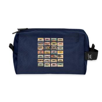 Kassettenkassetten Retro 80er Musik-Mixtape - Recycelte Kulturtasche - Navy - Vorne