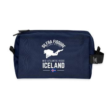 Fente de Silfra Islande Plongée sous-marine au milieu de l’Atlantique - Trousse de toilette en tissu recyclé - marine - Devant