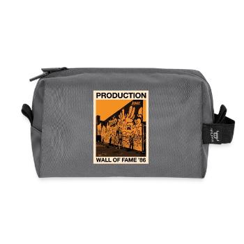 Production Wall of Fame 86 Poster - Recycled Toiletry Zip Bag - anthracite - Front